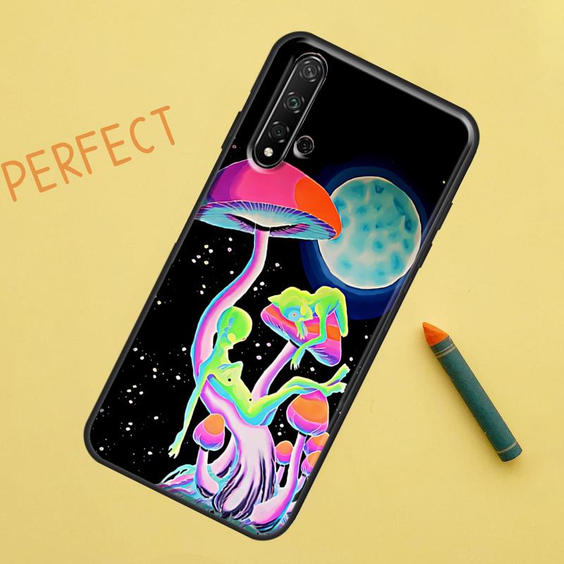 Mushroom Moon Shroom Farmer For Huawei Nova 8i 12i 11i 12s Y73 Y72 Y61 Y91 Y90 Y70 Y60 9 10 SE P30 P40 Lite P60 Pro Case