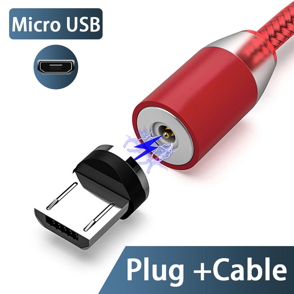 3A светодиодный магнитный USB-кабель для быстрой зарядки iPhone, кабель типа C, магнитное зарядное устройство, зарядка данных, кабель Micro USB, кабель для мобильного телефона, USB-шнур