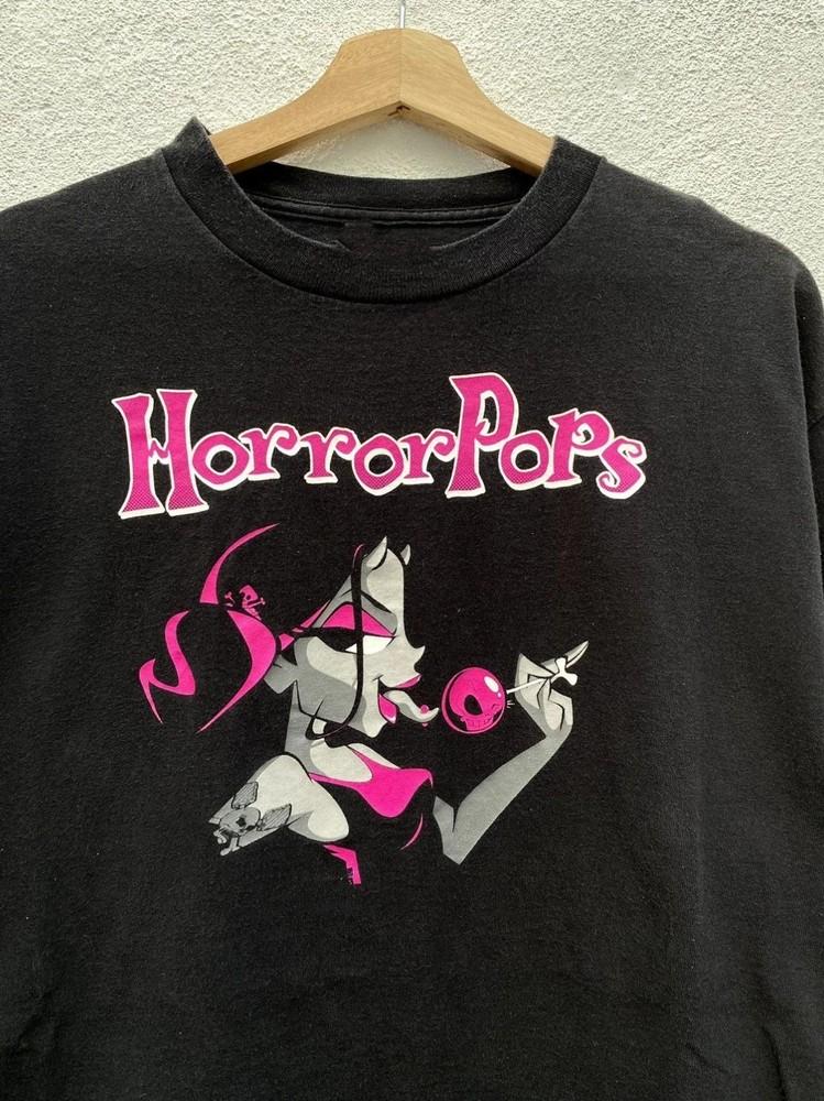 Rare Hot Horrorpops Band On Tour Short Sleeve S to 5XL Black Shirt HL104 Unisex T-Shirt