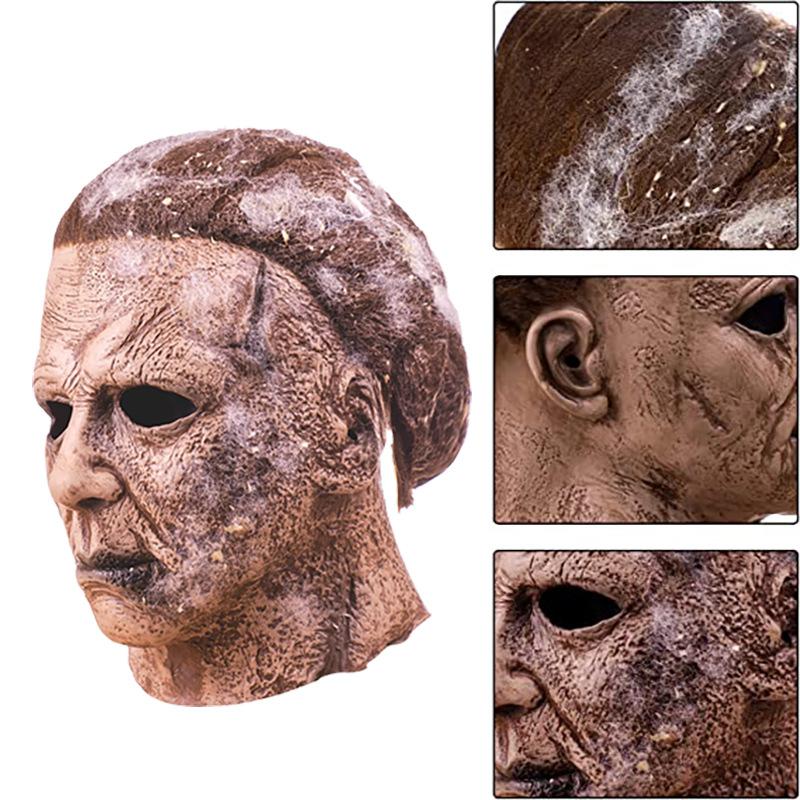 Miles was terrified by the moonlight Halloween McMeel Horror Latex Mask