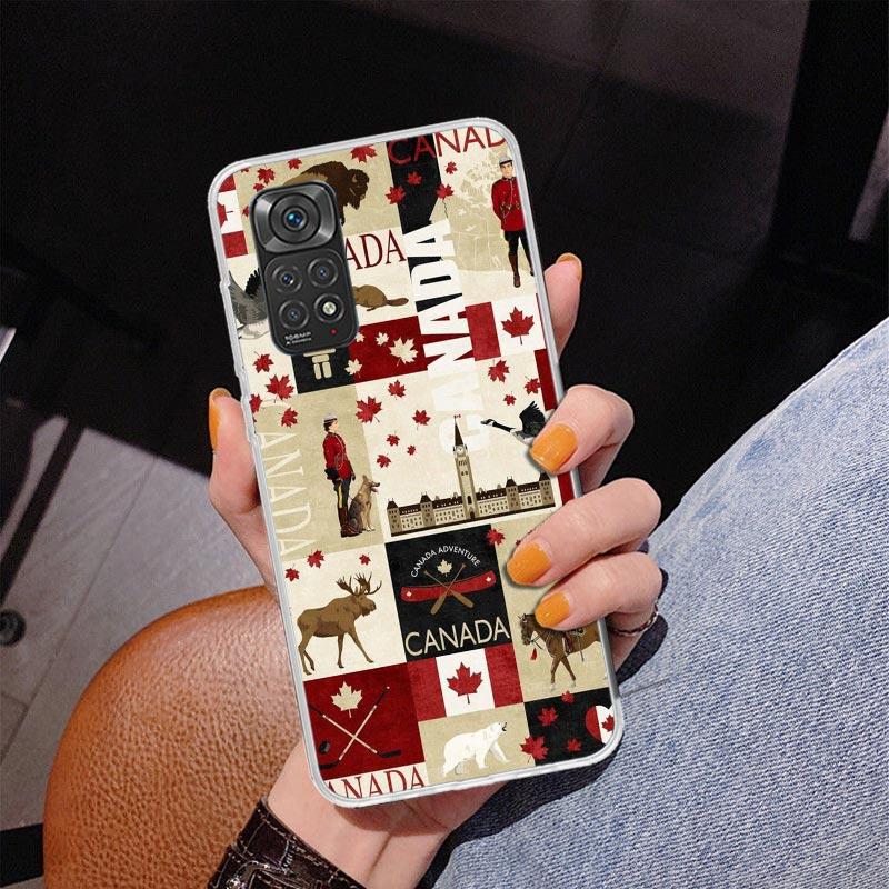 Чехол для телефона с флагом кленового листа Канады для Phnoe Case для Xiaomi Redmi Note 15 14 14S 13 Pro Plus 12 12S 11S 11E 10S 10 11T 5G Уникальный