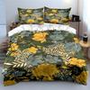 Yellow and blue flowers. Bedding sets Duvet cover sets Duvet covers Pillowcases(1 * Duvet Cover 2 * Pillowcases without duvet insert)