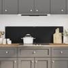 Kitchen Backsplashes 2 Pcs Black 70x40 Cm Tempered Glass