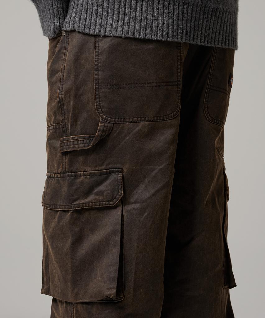 Dickies Брюки-карго из плотного хлопка с двойными коленями, темно-коричневые