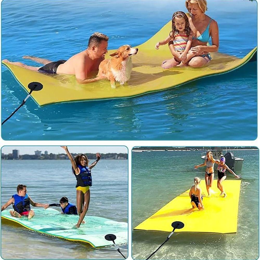 Secure Floating Mat Straps Versatile Lily Pad Tether Kit Portable Foam Water Pad Tether Pool
