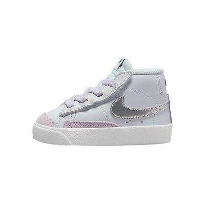 Blazer Mid 77 TD Platinum Grape Metallic Silver Детские кроссовки Белые чисто-платиновые Barely-Grape DA4088-010