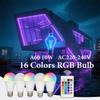 1-10 шт. Смарт-лампочка A60 LED RGBW 10 Вт 220 В CCT, Спот E27 с ИК-пультом ДУ, Подходит для красочного домашнего освещения