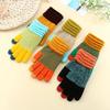 Autumn and Winter Women Knitted Gloves Touch Screen Ski Gloves Warm Faionable Mitten Elastied Outdoor Cycling Thickened Gloves