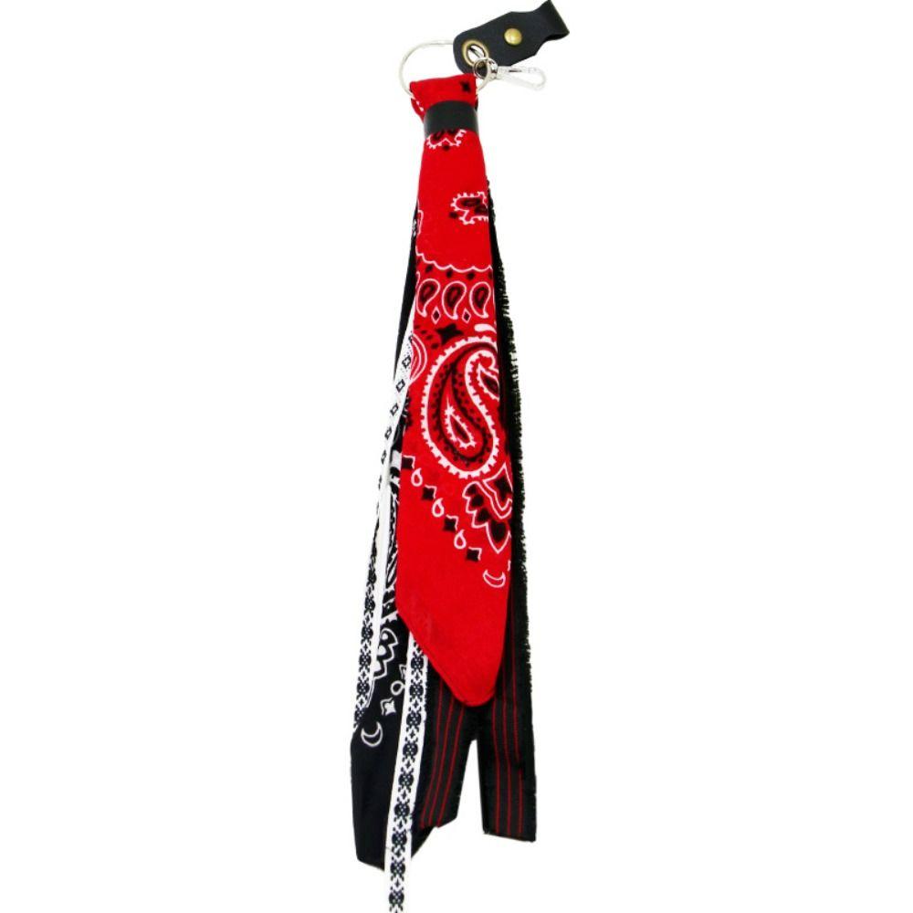 Hip Hop Motorcycle Handlebar Square Towel Personality Rock Punk Ribbon Biker Headscarf