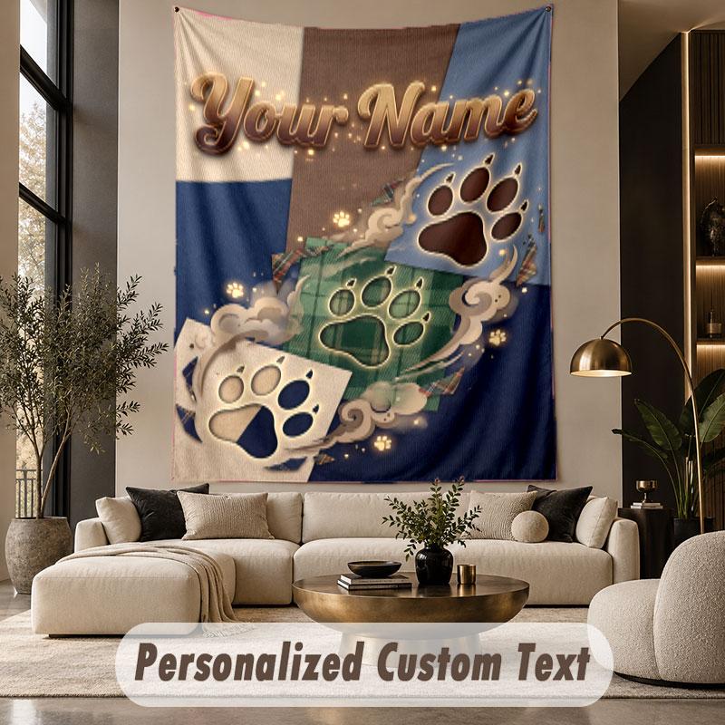 Wildlife Animals (77) Theme Personalized Tapestry Custom Name Text Wall Hanging Tapestry Home Background Decoration