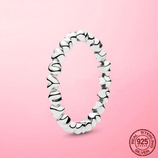 Кольца из стерлингового серебра 925 пробы Женские модные кольца