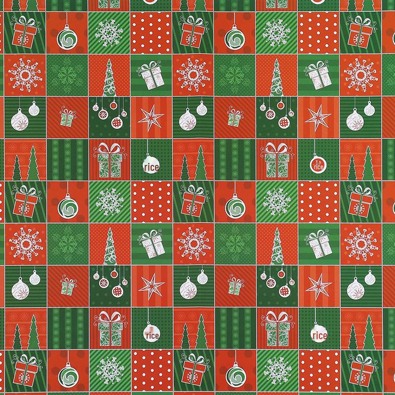 Рождественская подарочная упаковка: Плотная мелованная бумага с деревьями и лосями