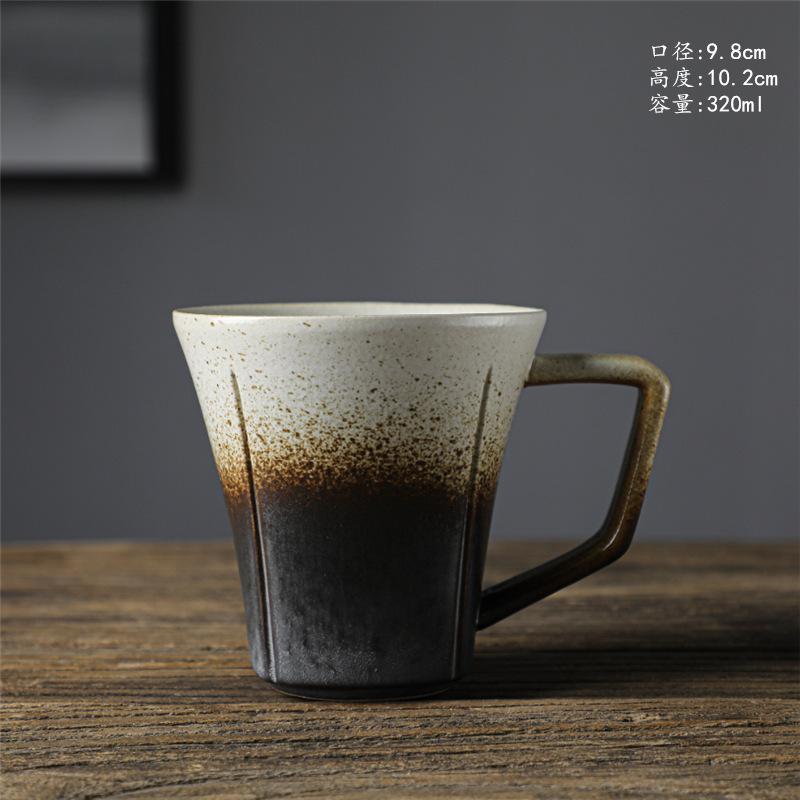 Керамическая чашка для завтрака, высококачественная пара, чашка для воды, грубая керамическая чашка для кофе, ретро-креативная чашка