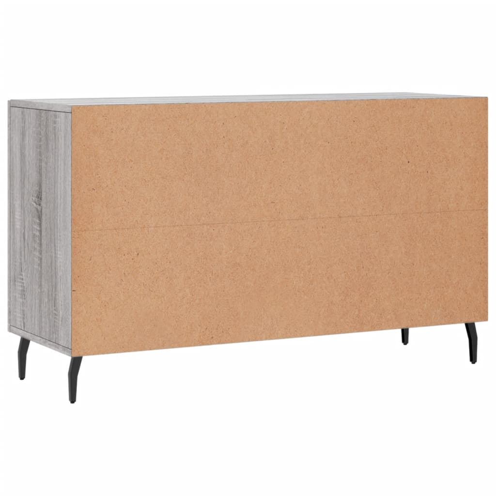 Vidaxl Komoda, Szary Dąb Sonoma, 100X36X60 Cm, Materiał Drewnopochodny