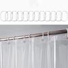 With Hooks Transparent Bathroom Curtain Liner Metal Grommet Bathtub Partition Curtain  Restroom