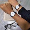 Soue Pair Watch A Basics Pair Watch Ladies Pair Couple 38mm X 30mm Leather Belt Leather Band Blue White Dial [SOUE] Men's