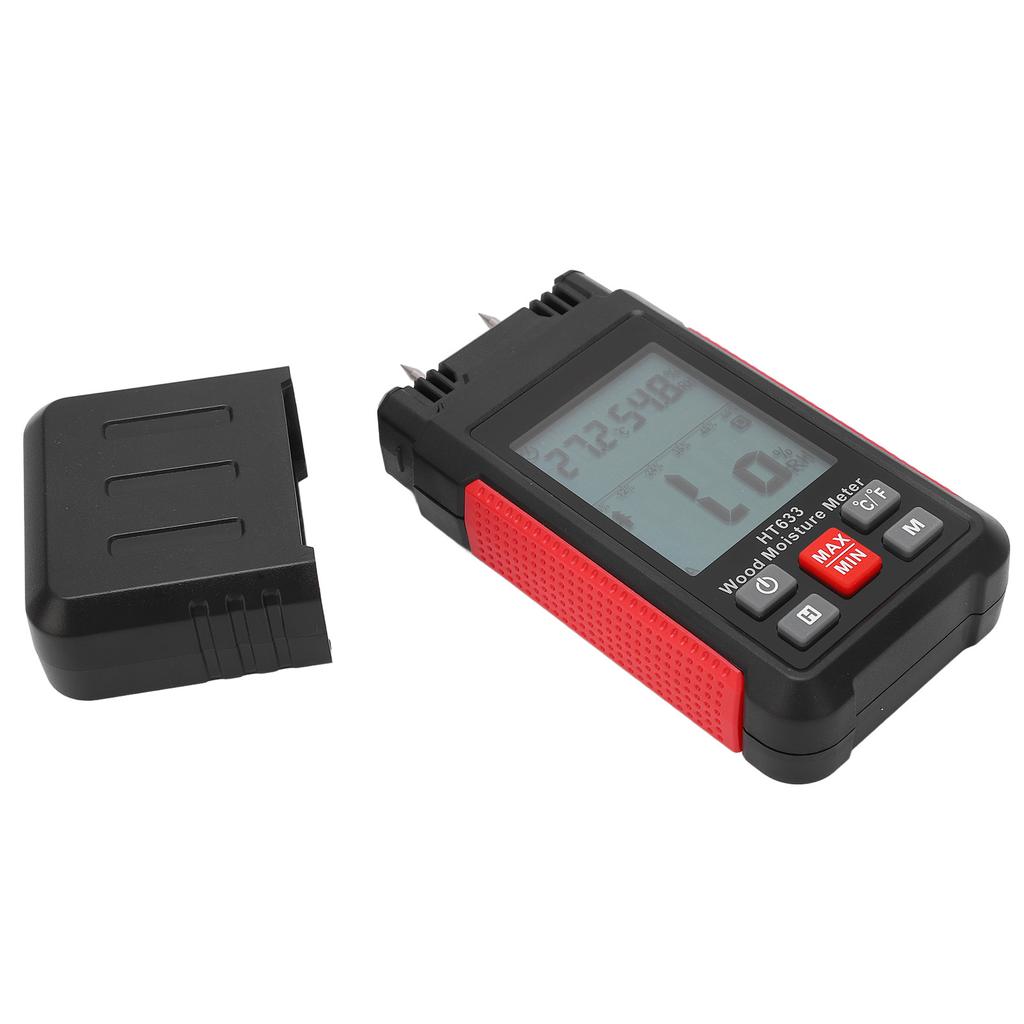 Деревообработчик Цифровой тестер Влагомер для древесины Детектор влажности дров для пиломатериалов Древесина Деревообработка Гипс Бумага Пол