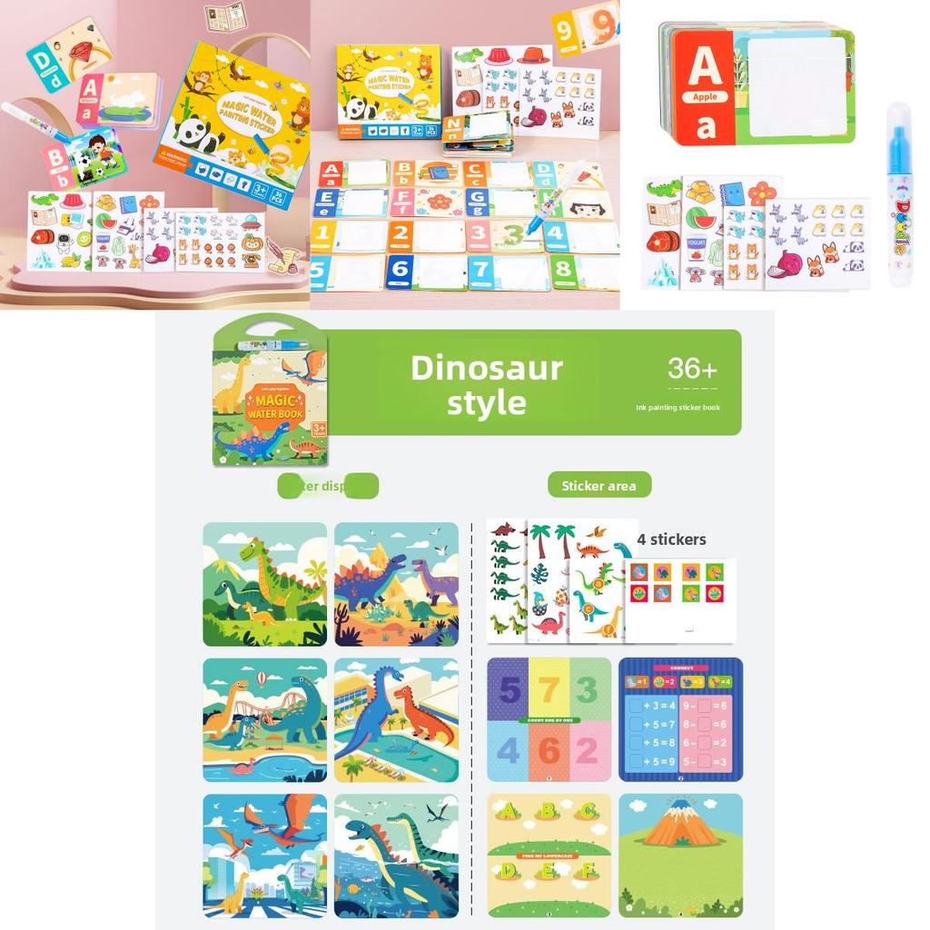 Reusable Water Drawing Book For Children With Ocean Animals Stickers And Diy Art Activities For Developmental Play