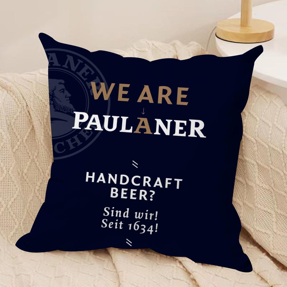 Fashion PPaulanerS Cushion Cover Silky Short Plush DoubleSided Printed Pillow Case for Sofa All Seasons Home Decor Gift