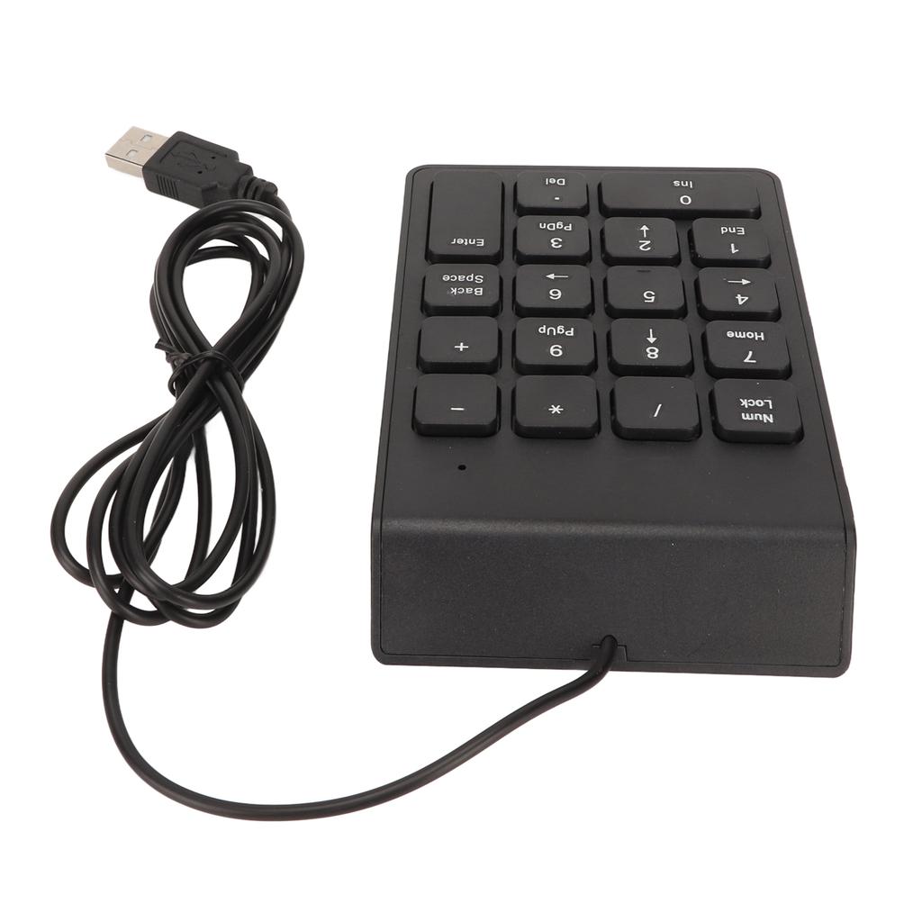Проводная цифровая клавиатура, 18 клавиш, эргономичная USB-клавиатура с функцией Plug and Play, бесшумный набор текста, мини-цифровая клавиатура для ПК, ноутбука