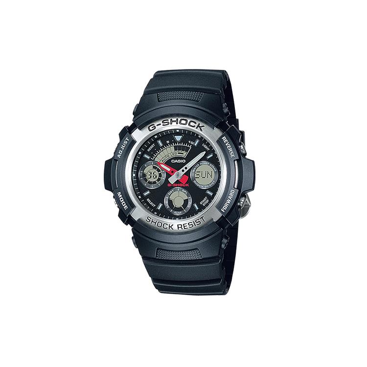 Casio Мужские Черные Часы AW-590-1A AW-590-1A