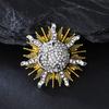 Exquisite Heavy Industry Advanced Sense Helios Brooch Temperament Elegant Men's Blazer Coat Accessories Corsage Badge