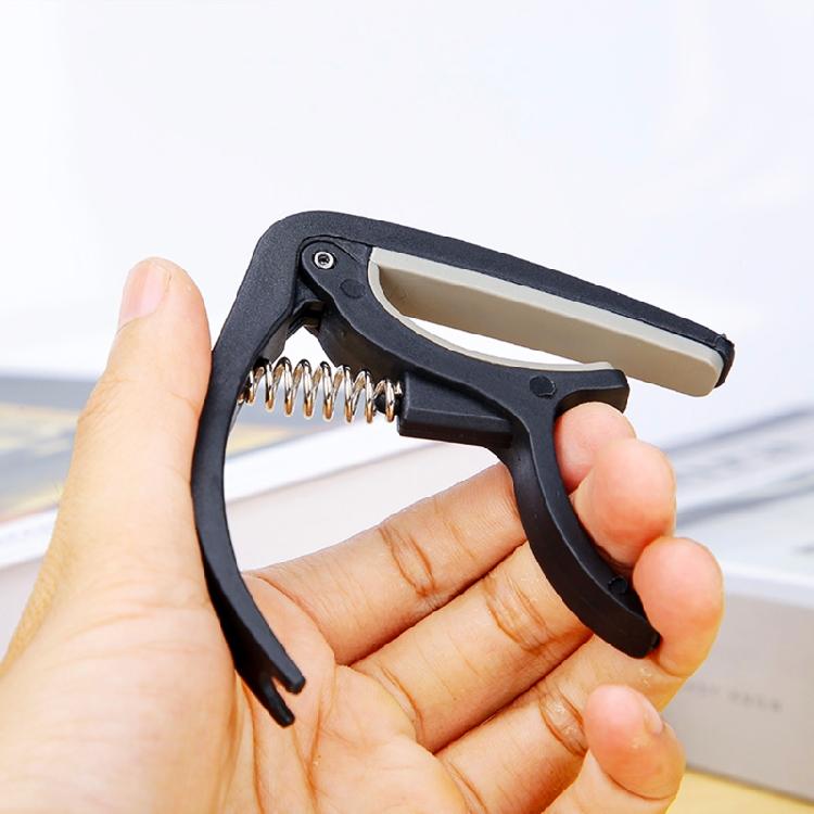 Перемещаемый каподастр для гитары, скользящий каподастр, регулируемый каподастр, каподастр из нейлонового пластика с металлической пружиной