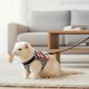 Adjustable Hamster Harness Comfortable Hamster Striped Vest Pet Traction Rope  for Small Animal