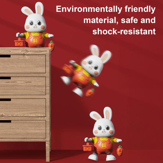 Танцующий кролик игрушка со светодиодной подсветкой и музыкой для малышей пасхальный кролик