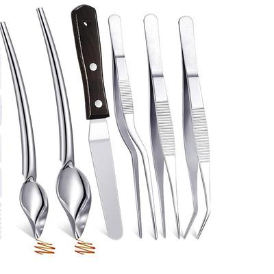 Инструмент для покрытия Набор декоративных ложек Кулинария Рисование Декорация Ложка из нержавеющей стали Пинцет Ложка для рисования