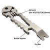 Edc Punisher Skull Multi-functional Survival Pocket Tool Keychain Self-help Kit With Premium Quality Materials For Everyday Adventures