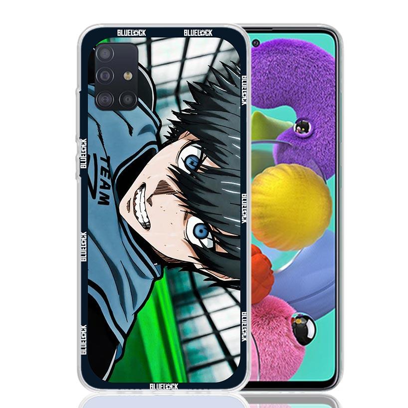 Japan Anime Blue Lock Phone Case for Samsung Galaxy A52 A51 A50S A12 A22 A32 A72 A10S A30S A31 A71 Note 20 Ultra 10 Plus S10 Gal