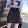 Women's High-Waist Mini Denim A-Line Skirt - Summer 2022 Hot Girl Style