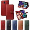 Кожаный чехол для LG K30 A9 2020 с кожаным узором, круглой пряжкой, тип кошелек-книжка, держатель для карт, чехол для мобильного телефона, защитный чехол K20