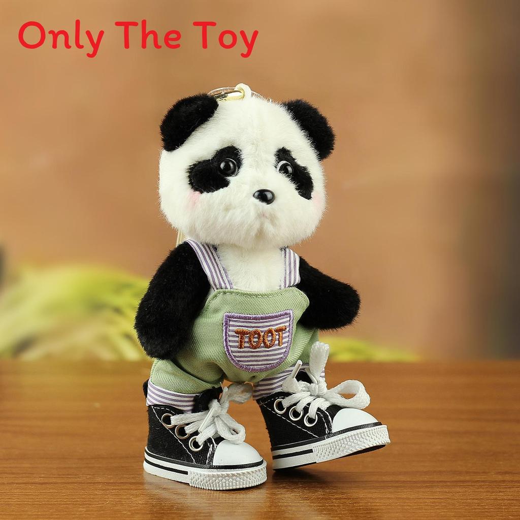 Adorable Panda Stuffed Animal With Movable Limbs And Pp Cotton Filling For Kids Room Decor And Play