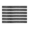 E-Track Tie-Down Rail Kit, 6 Pack 1.5 m E Track Rails, 26 Pcs Includes 2 Ratchet Straps & 6 O-Rings & 6 Tie-Offs with D-Ring & 12 End Caps, Fit for