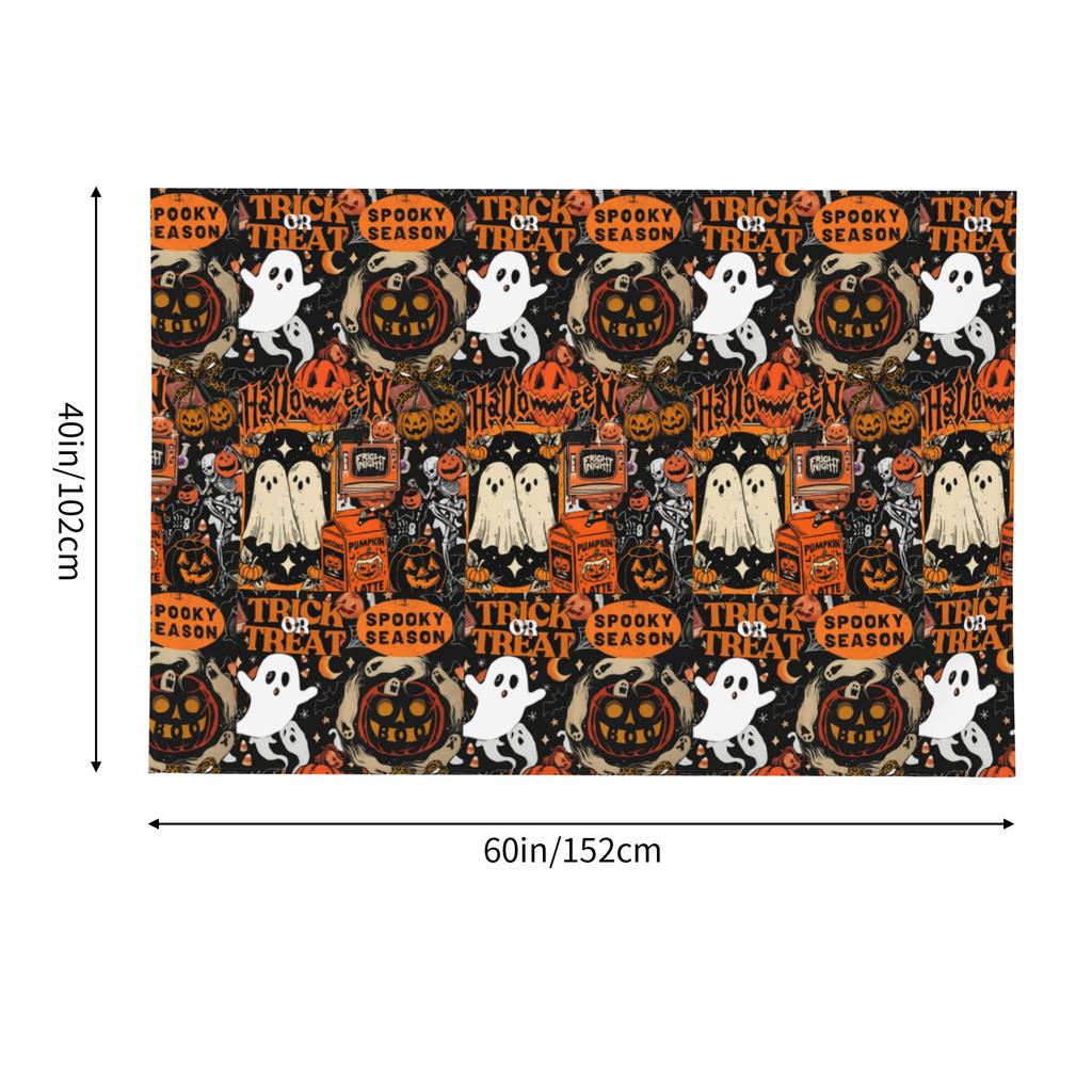 Halloween Ghost Pumpkin Poster Print Tapestry Room decoration Home Decoration Tapestry Decor Accessories Cute Room Decor