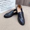Johnature Туфли-лодочки из натуральной кожи в стиле ретро, ​​женская обувь на низком каблуке, удобные лоферы с круглым носком, однотонные удобные лоферы