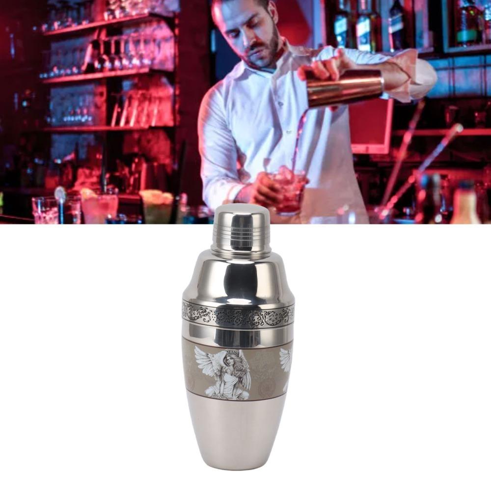 304 Stainless Steel Cocktail Shaker Rust Proof Bartender Shaker Safe Drink Mixer Party