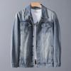Мужская модная джинсовая куртка свободного кроя - коллекция весна/осень 2023 г., большой размер, высокое качество