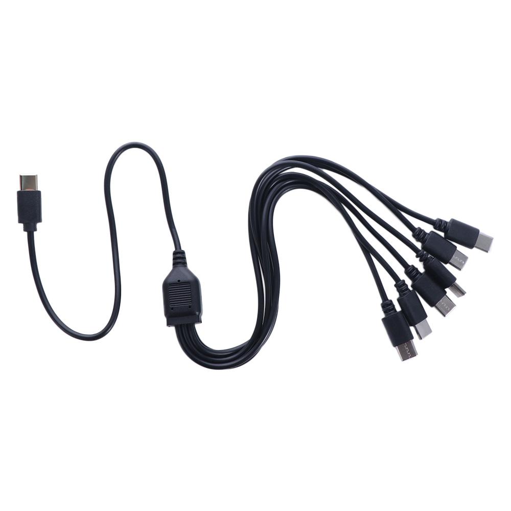 50cm8150cm Multi USB C To USB C Cable 6 in 1 Type-C Type-c 6 in 1 Charging Cable TypeC Device