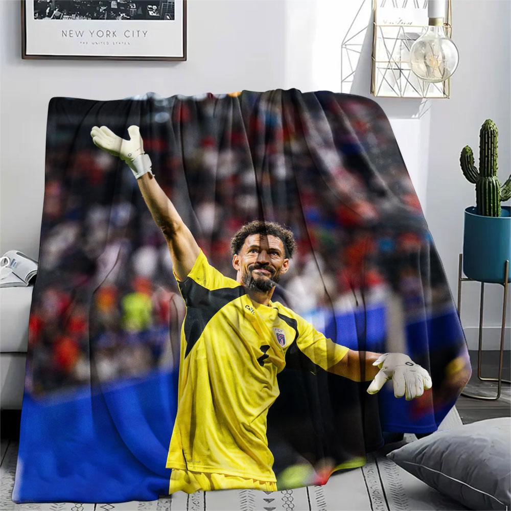 Vozinha Printed Flannel Blanket, soft throw for bedroom sofa, washable,soccer fan merchandise, great gift.