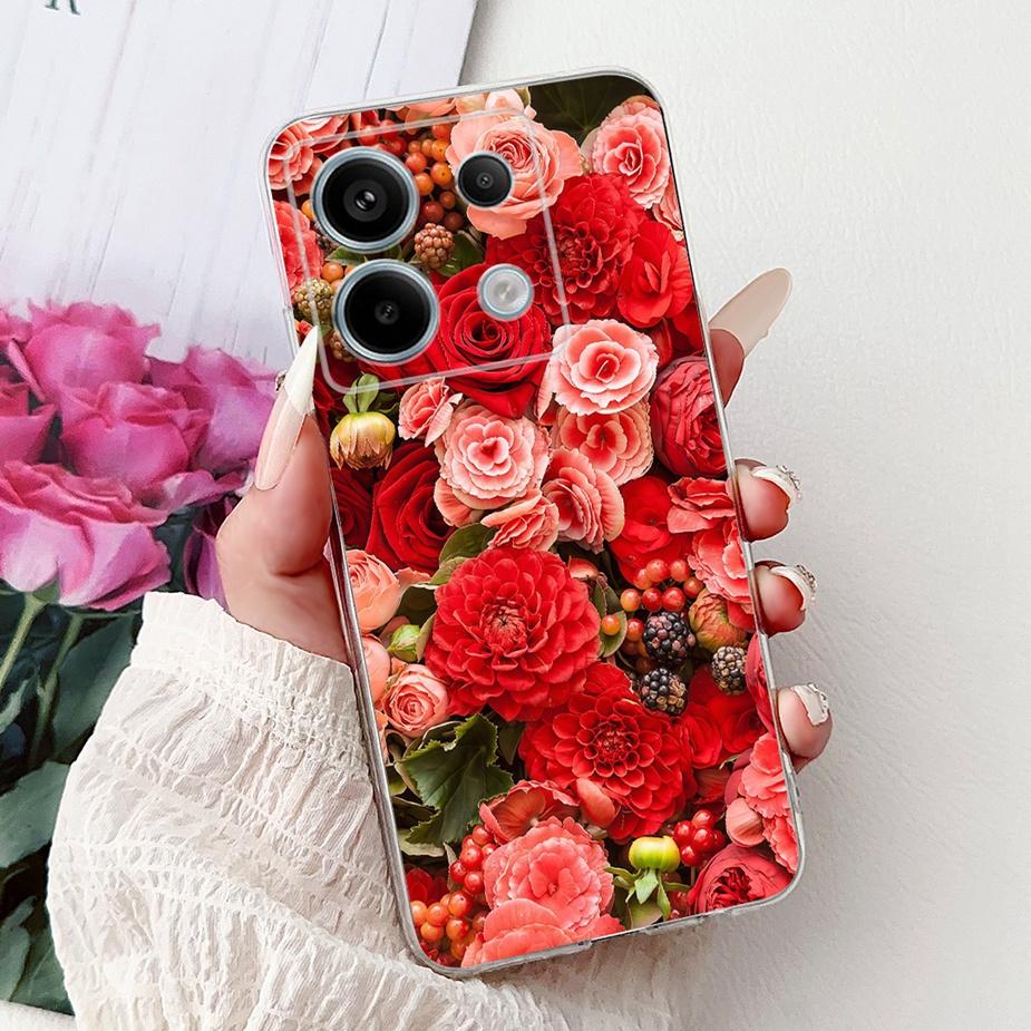 Чехол для Xiaomi Redmi Note 13 4G Note13 Pro Новая Мода Расписной Чехол Мягкий Силиконовый Чехол для Телефона Для Redmi Note 13 Pro Plus Fundas