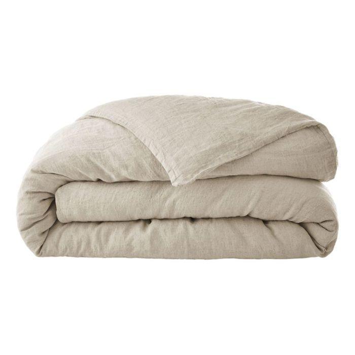 Housse de couette "Soline" toutes dimensions Lin lavé - Soline Sable - Housse de couette 260 x 240 cm - Soline Sable -