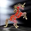 Лошадиные украшения для рождественской елки 2D акриловые блестящие стразы лошадь подвесное украшение подарок для женщин девушек любителей лошадей