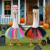 Funny Halloween Porch Goose Outfits Creative Fall Goose Clothes  Halloween Decorations