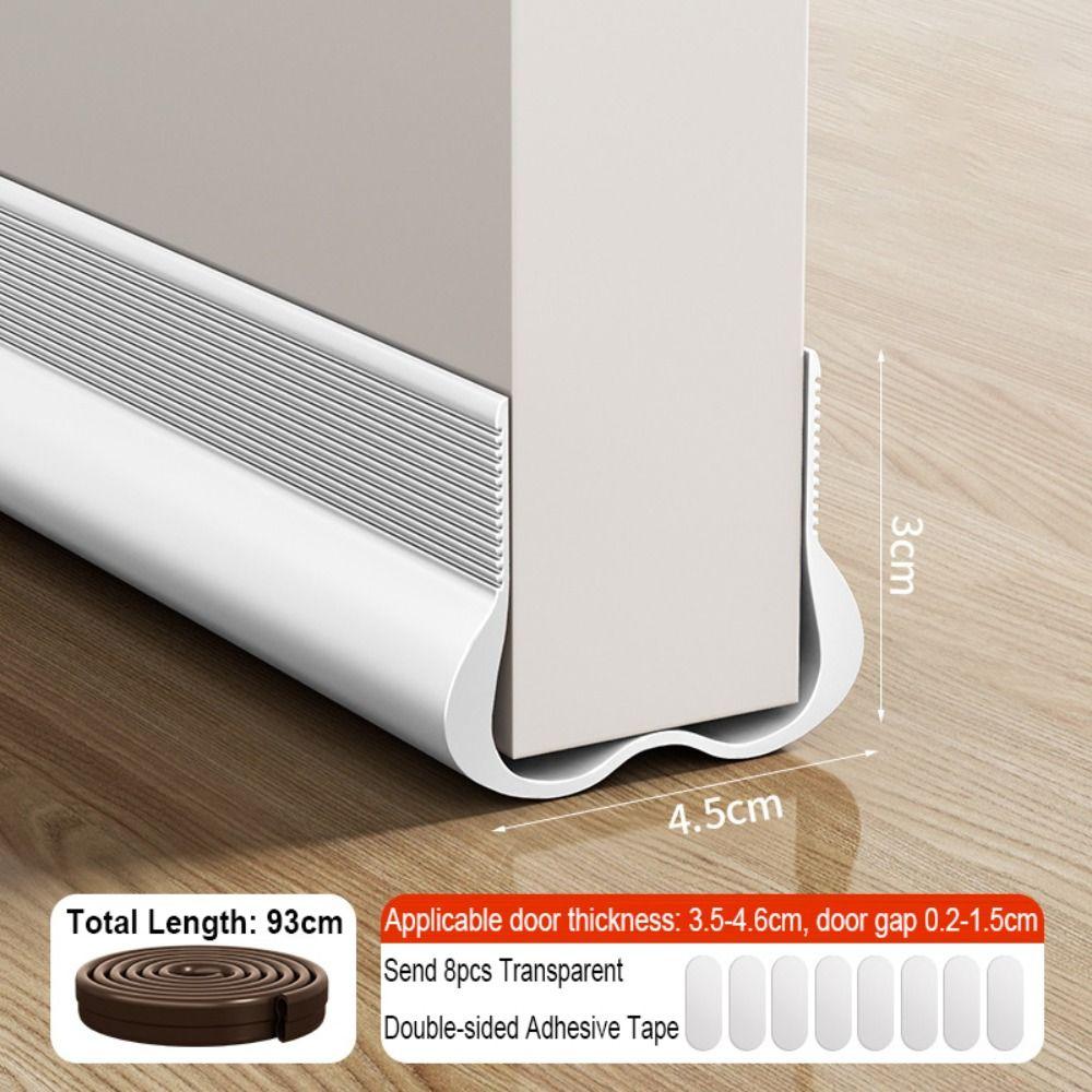Уплотнительная лента для низа двери с плотным прилеганием, блокирует сквозняки и насекомых, минимизирует трение двери для легкого открывания