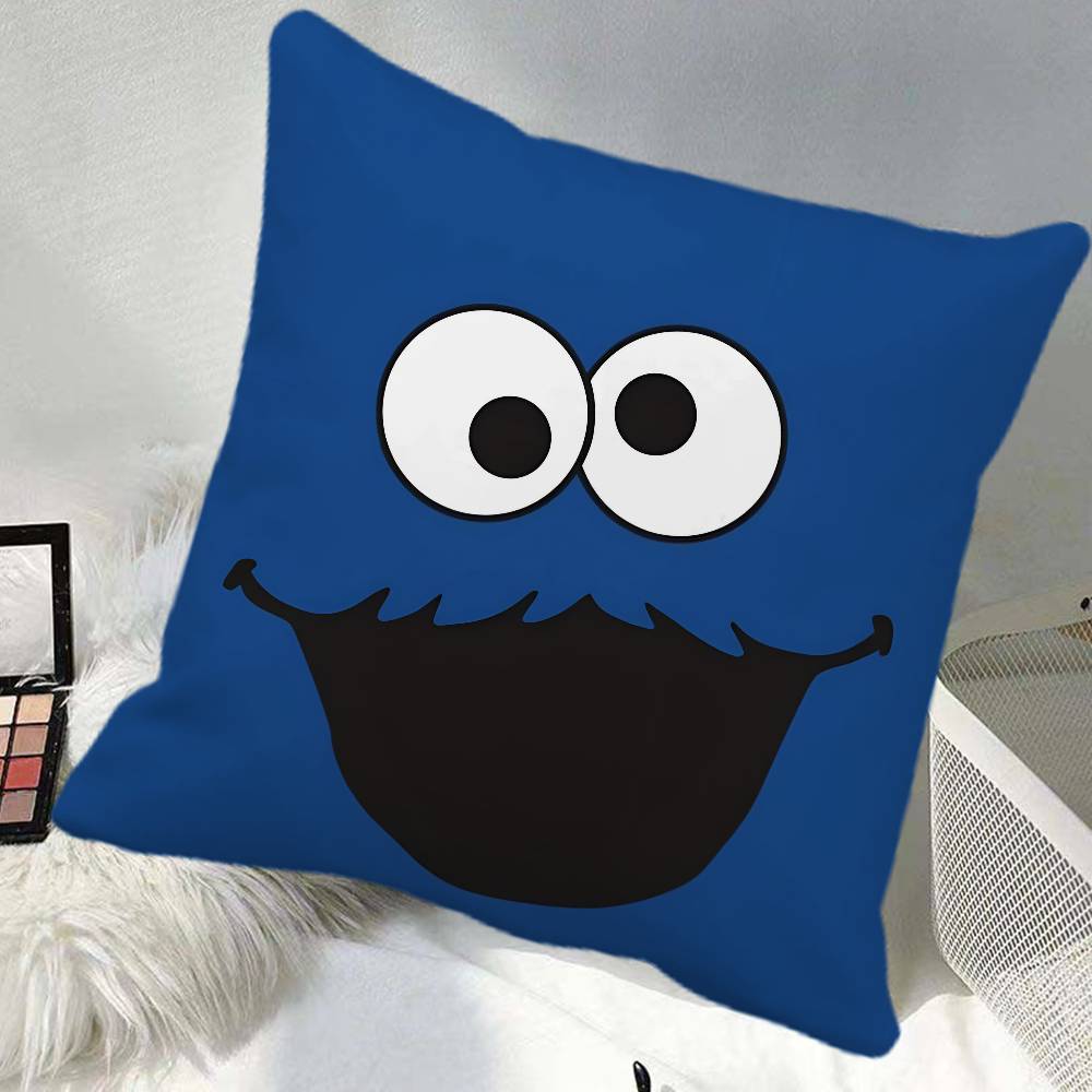 CCookies Play MMonster Pillow Case Square Pillow Bedroom Sofa Leisure Comfort Cushion Car Home Decoration