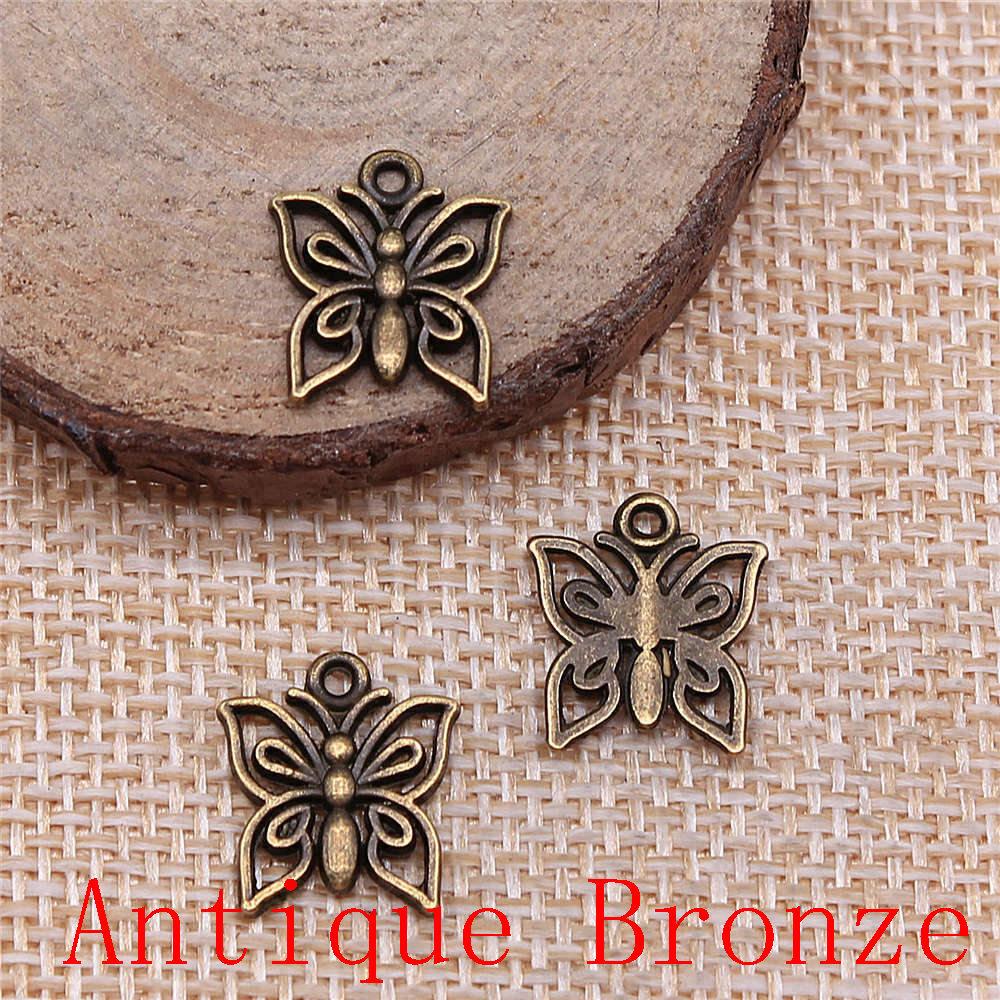 Butterfly Shaped Charms Pendant For Bracelet Necklace Jewelry Making Craft Findings