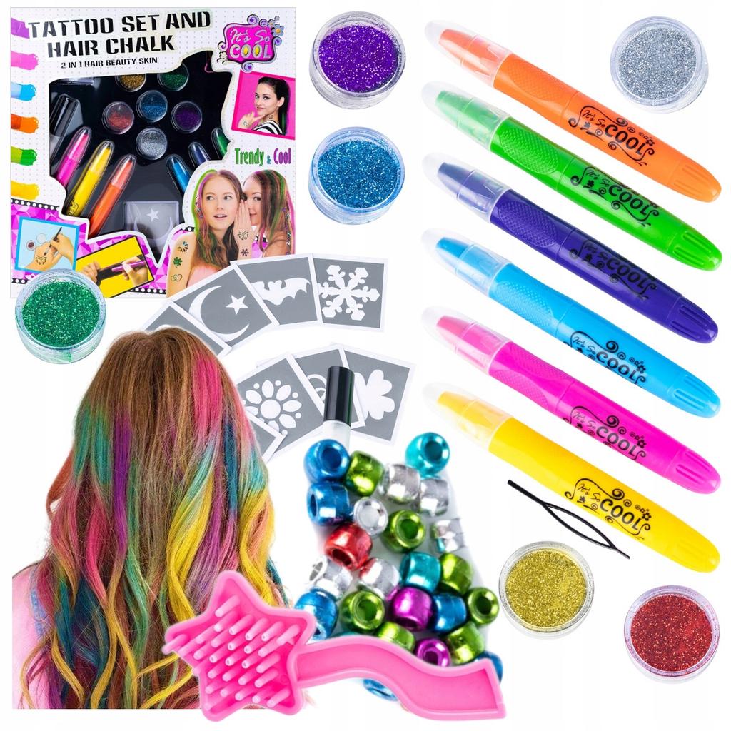 [PACZA][1] Colorful Hair and Tattoos Set Glamour Studio U618